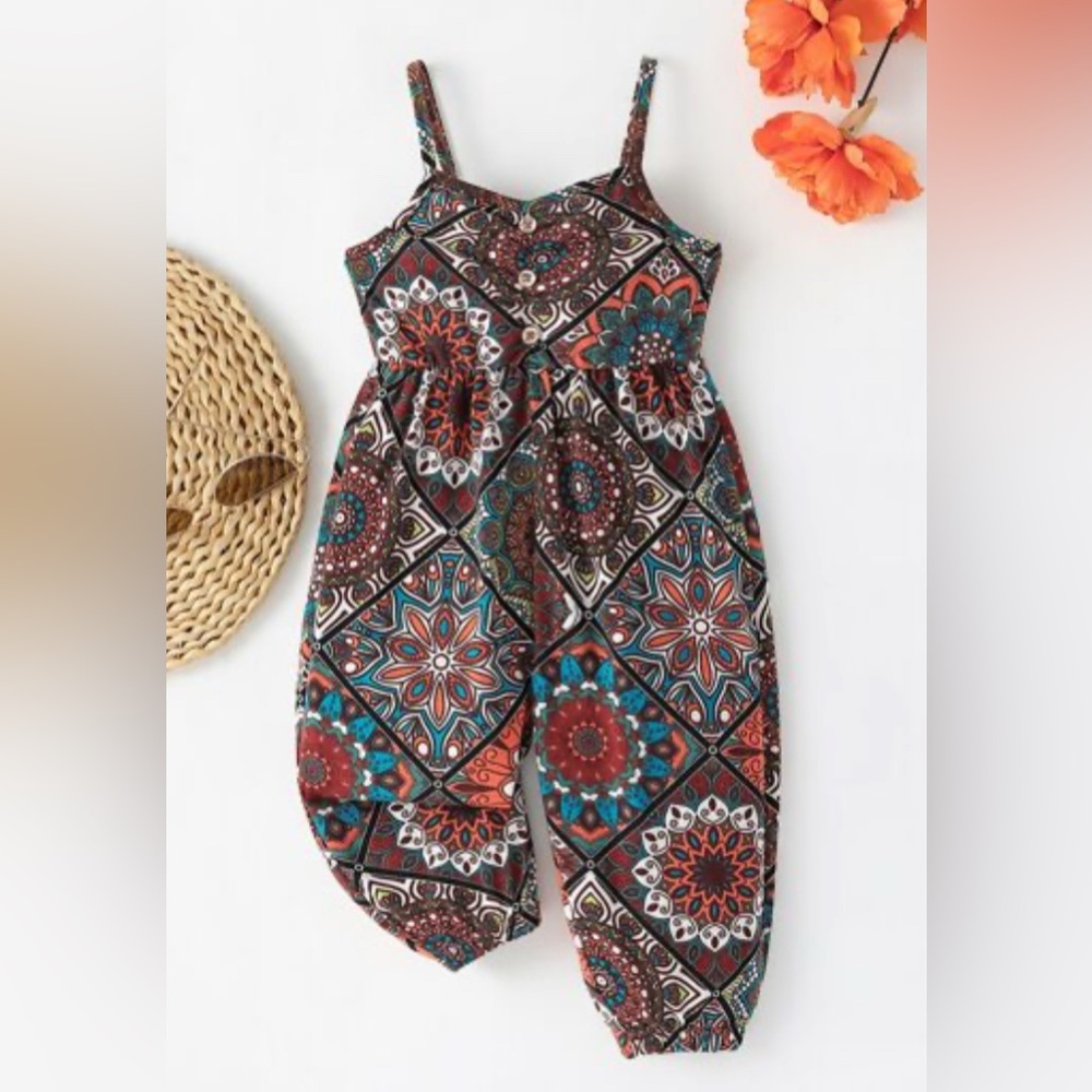 Boho Print Romper - Picture 3 of 6
